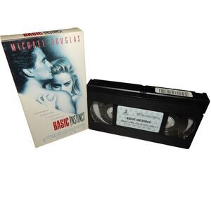 BASIC INSTINCT Michael Douglas Sharon Stone vintage VHS in original paper case